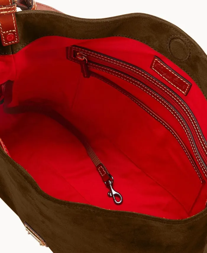 Woman Suede Large Sac Olive Dooney and Bourke Shoulder Bags Woman Suede Large Sac Olive Dooney and Bourke Shoulder Bags