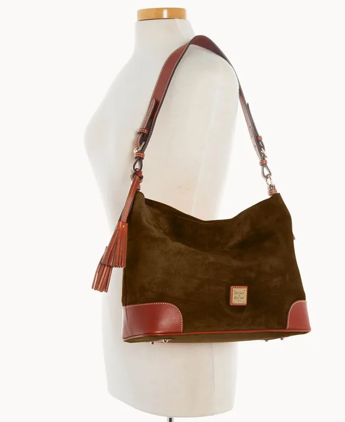 Woman Suede Large Sac Olive Dooney and Bourke Shoulder Bags Woman Suede Large Sac Olive Dooney and Bourke Shoulder Bags