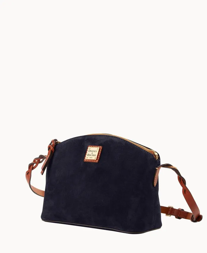 Woman Suede Penny Crossbody Navy Dooney and Bourke Crossbodies Woman Suede Penny Crossbody Navy Dooney and Bourke Crossbodies