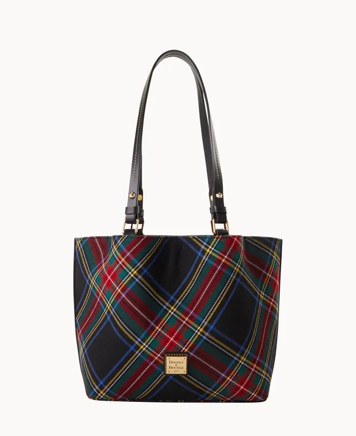 Woman Tartan Small Flynn Black Dooney and Bourke Shoulder Bags