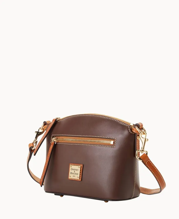 Woman Wexford Leather Domed Crossbody Brown Dooney and Bourke Crossbodies Woman Wexford Leather Domed Crossbody Brown Dooney and Bourke Crossbodies