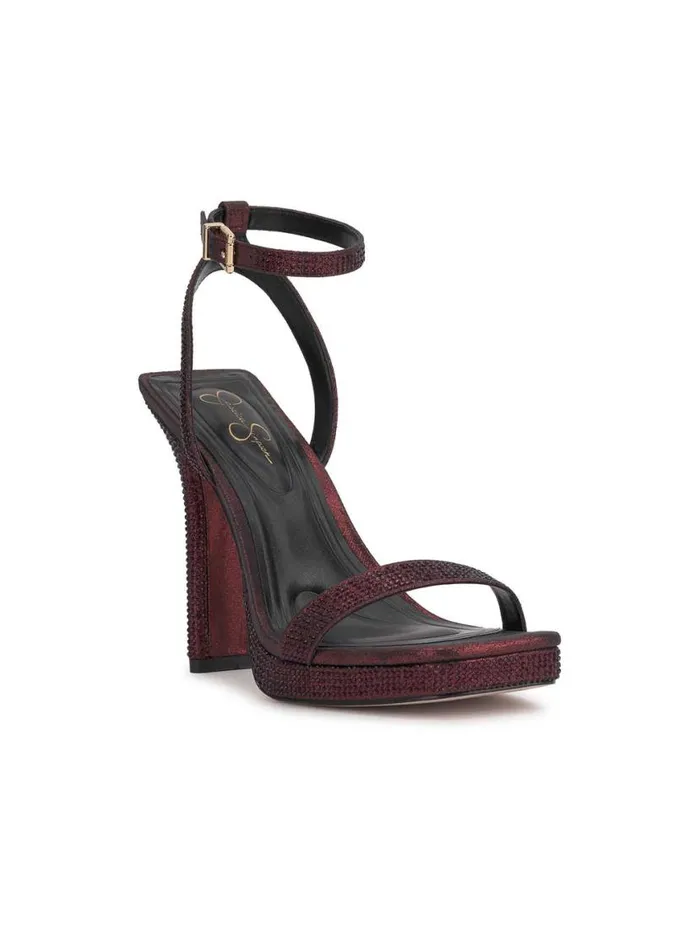 Women Adonia High Heel In Oxblood Jessica Simpson Sandals
