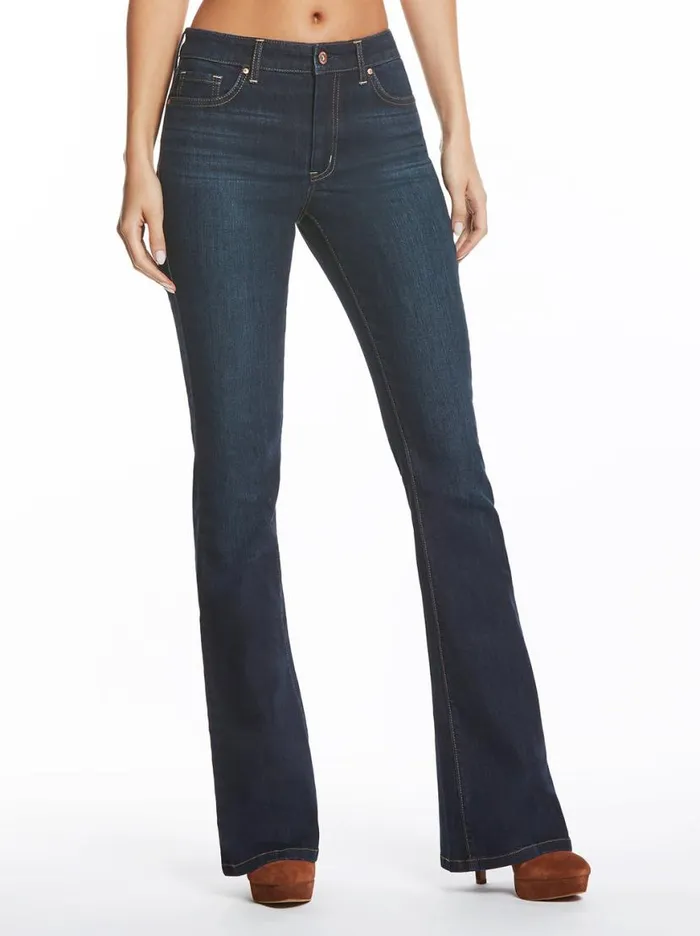 Women Adored High Rise Flare In Flawless Jessica Simpson Denim