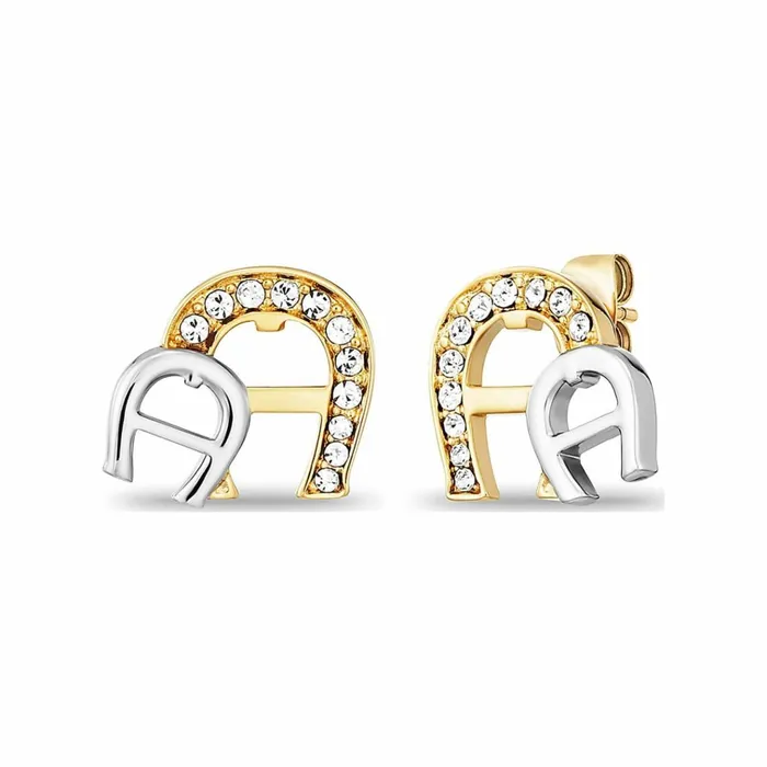 Women Aigner Jewelry Earrings With Double Logo
