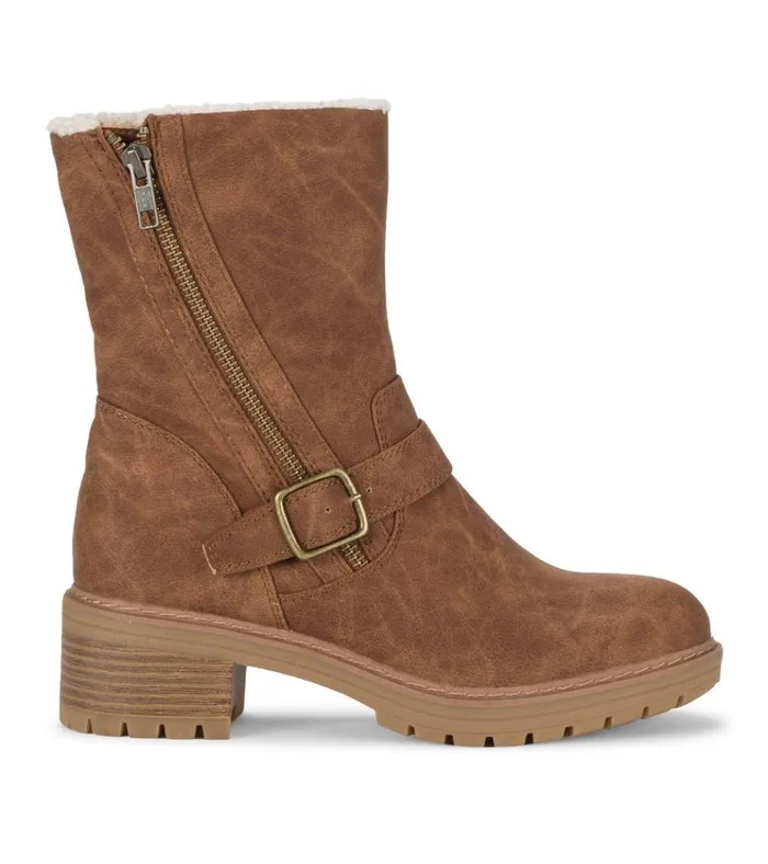 Women Alary Mid Calf Boot Brown Baretraps Booties