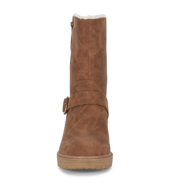 Women Alary Mid Calf Boot Brown Baretraps Booties