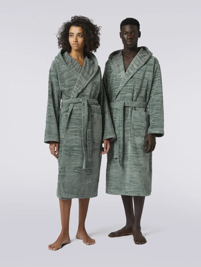 Women Allan Hooded Bathrobe Multicoloured Missoni Bathrobes Women Allan Hooded Bathrobe Multicoloured Missoni Bathrobes