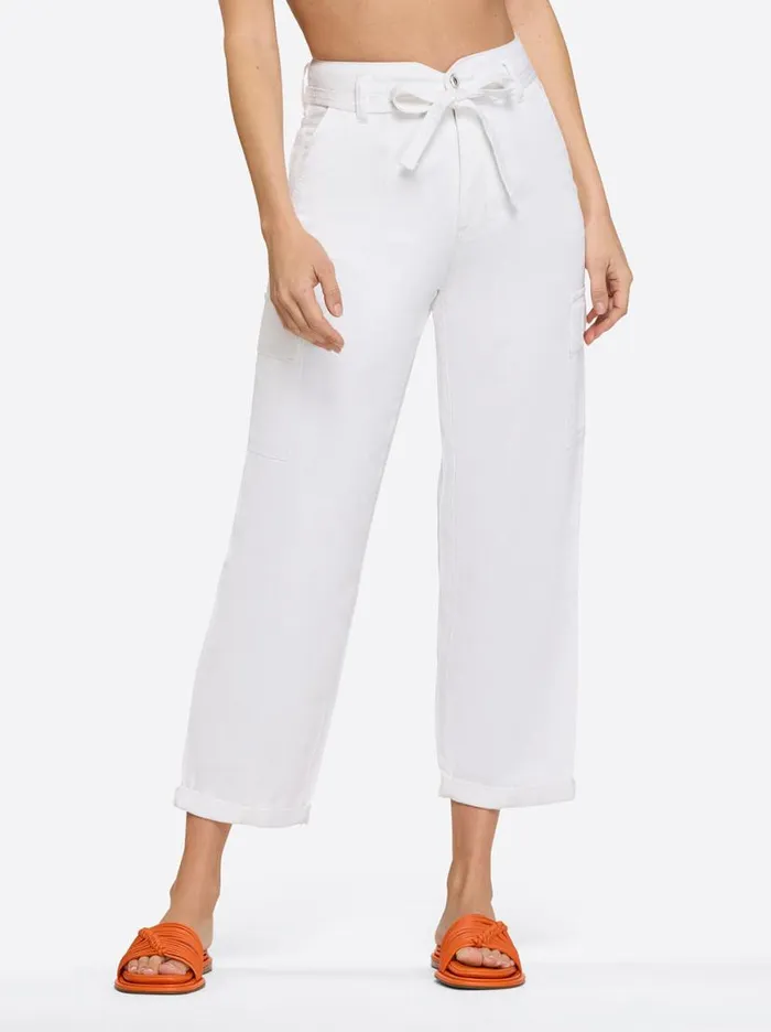 Women Allie Utility Bottom In White Jessica Simpson Bottoms