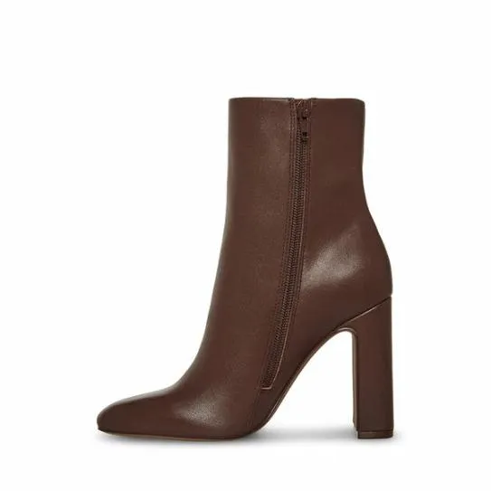Women ALLISON BROWN LEATHER Brown Leather Steve Madden Boots and Booties Women ALLISON BROWN LEATHER Brown Leather Steve Madden Boots and Booties