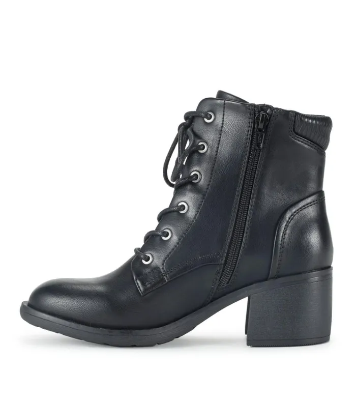 Women Allister Lace Up Bootie Black Baretraps Booties