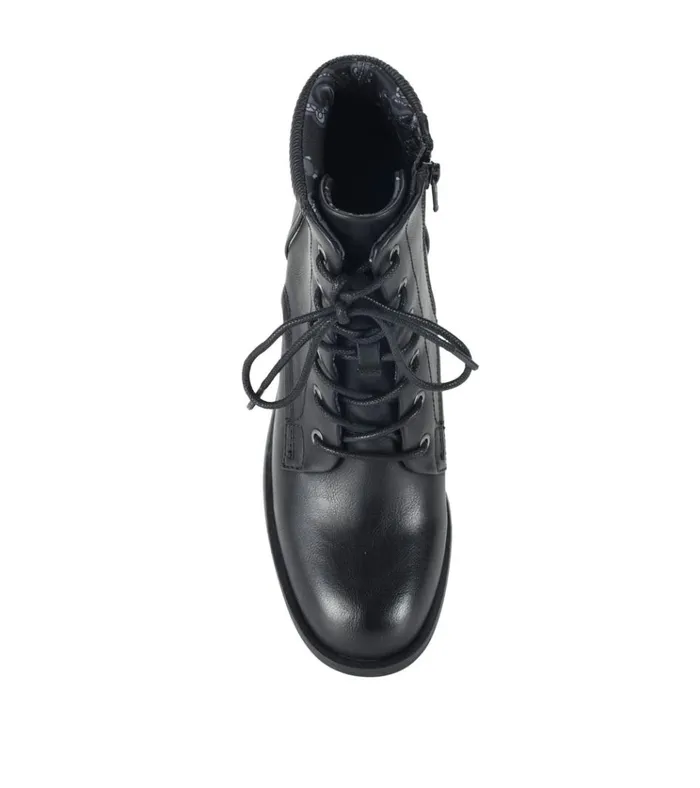 Women Allister Lace Up Bootie Black Baretraps Booties