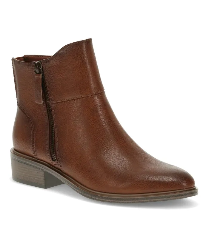 Women Alona Block Heel Bootie Cognac Baretraps Booties