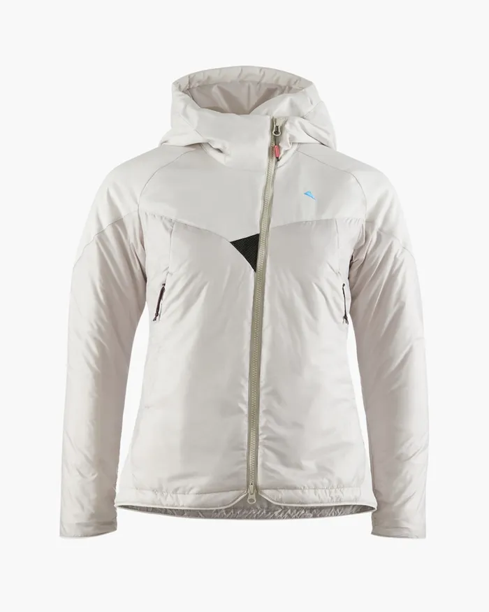 Women Alv Primaloft Hooded Jacket Silver Creme Klttermusen Down and Insulated Jackets