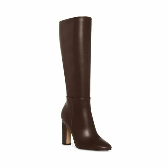 Women ARCHERS BROWN LEATHER Brown Leather Steve Madden Boots and Booties Women ARCHERS BROWN LEATHER Brown Leather Steve Madden Boots and Booties
