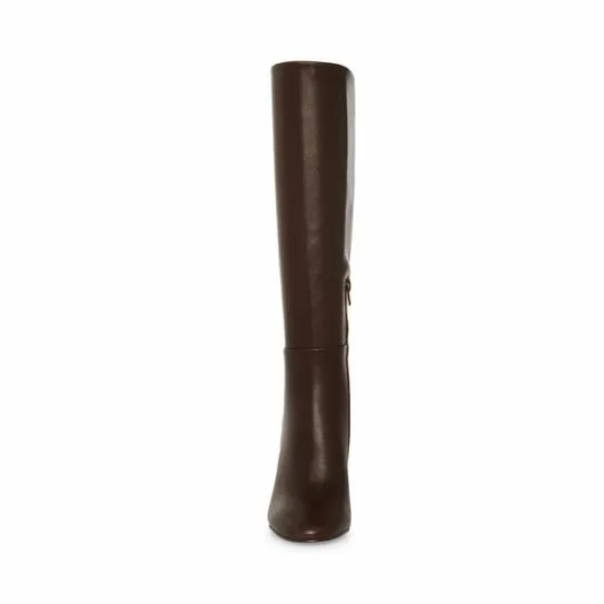 Women ARCHERS BROWN LEATHER Brown Leather Steve Madden Boots and Booties Women ARCHERS BROWN LEATHER Brown Leather Steve Madden Boots and Booties