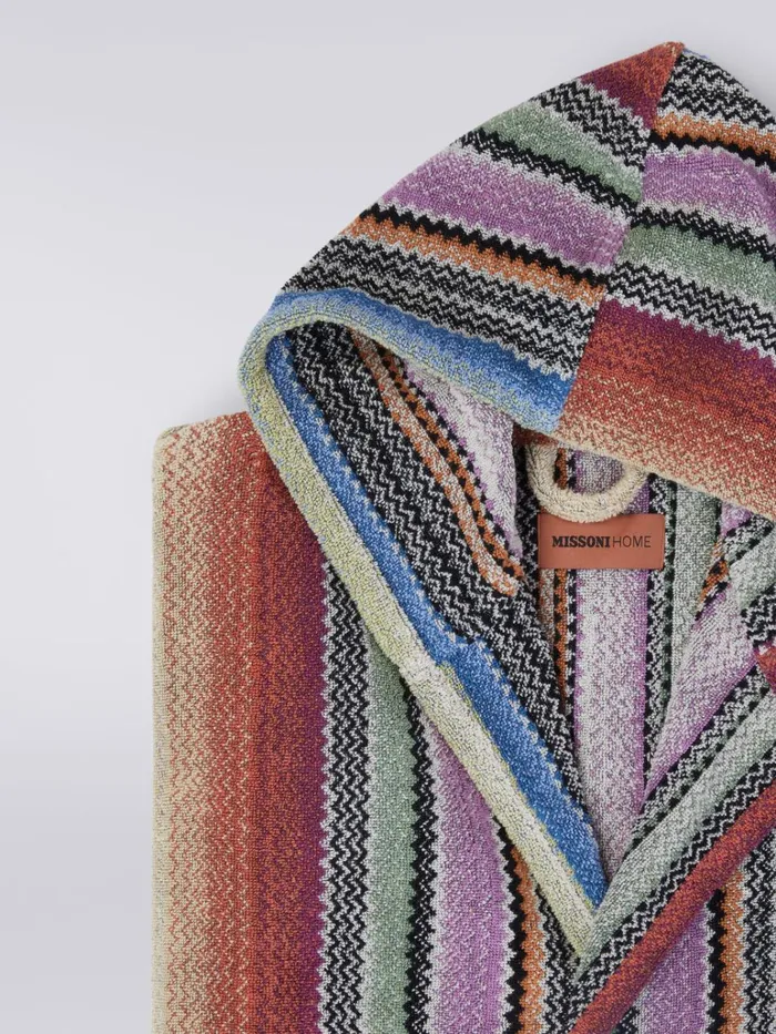 Women Archie Hooded Bathrobe Multicoloured Missoni Bathrobes Women Archie Hooded Bathrobe Multicoloured Missoni Bathrobes