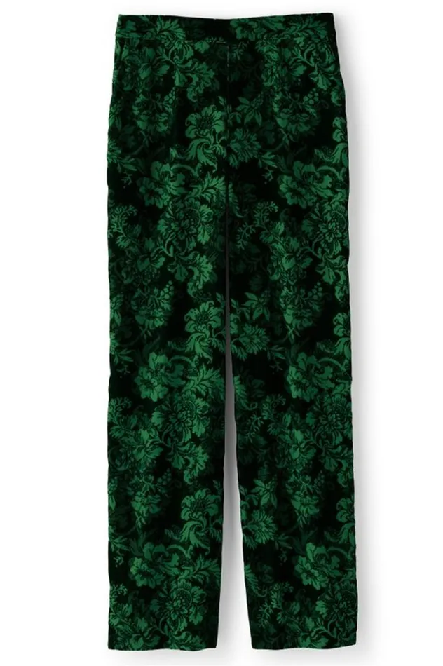 Women Aria Velvet Wide Leg Pants Cabernet Soft Surroundings Pants