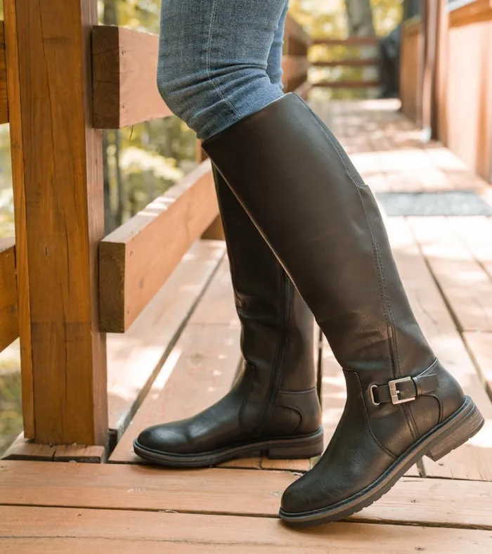 Women Autumn Riding Boot Mushroom Baretraps Knee High Boots