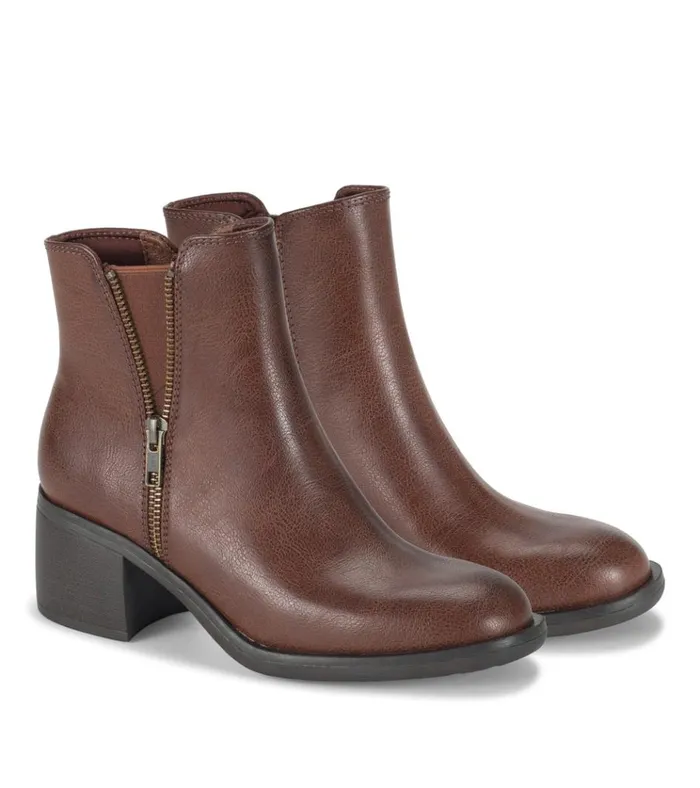 Women Avery Block Heel Bootie Oak Baretraps Booties