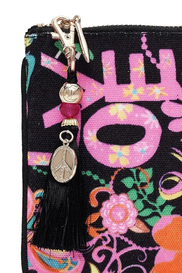 Women Bags Camilla Coin And Phone Purse Peace Love And Hair