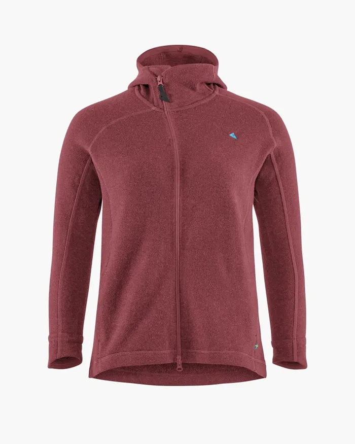 Women Balder Hoodie Wool MidLayer Wild Orchid Klttermusen Fleeces and Sweaters