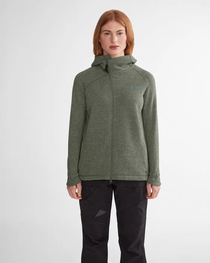 Women Balder Hoodie Wool MidLayer Wild Orchid Klttermusen Fleeces and Sweaters