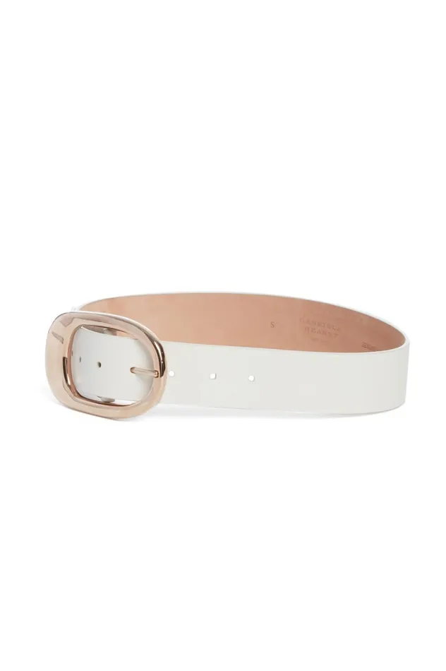 Women Belts Gabriela Hearst Lozewce Belt In White Leather