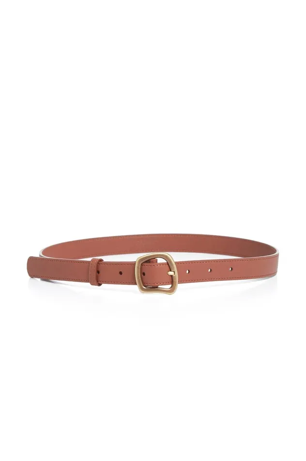 Women Belts Gabriela Hearst Small Simone Belt In Cognac Leather