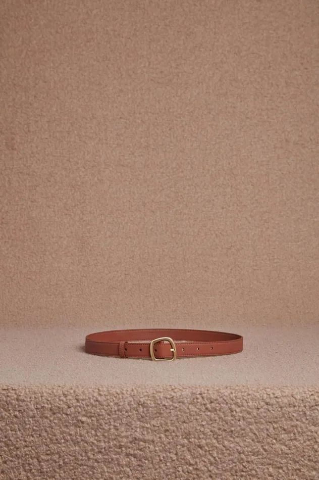 Women Belts Gabriela Hearst Small Simone Belt In Cognac Leather