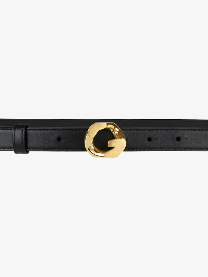 Women Belts Givenchy Belt In Leather With GChain Buckle Black Women Belts Givenchy Belt In Leather With GChain Buckle Black
