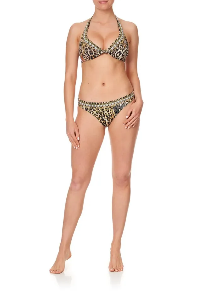 Women Bikinis Camilla Knot Front Halter Top Nomadic Nymph