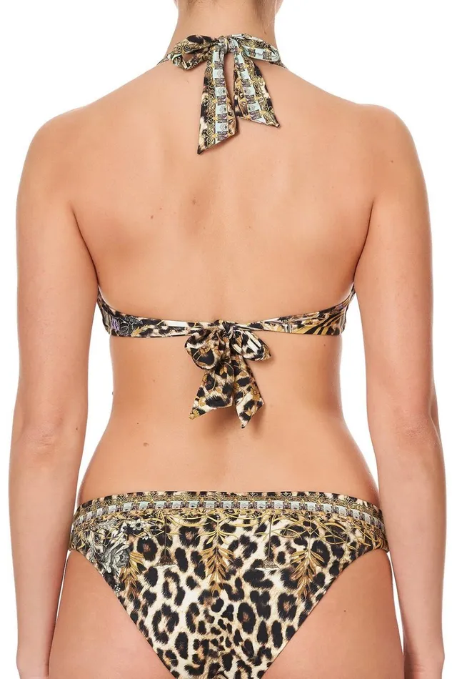 Women Bikinis Camilla Knot Front Halter Top Nomadic Nymph