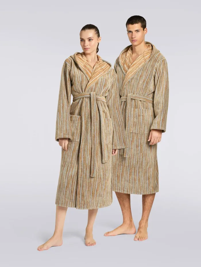 Women Billy Hooded Bathrobe Multicoloured Missoni Bathrobes Women Billy Hooded Bathrobe Multicoloured Missoni Bathrobes