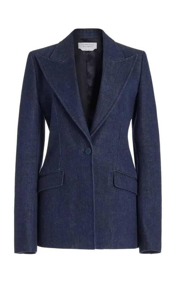 Women Blazers and Vests Gabriela Hearst Leiva Blazer In Organic Raw Denim