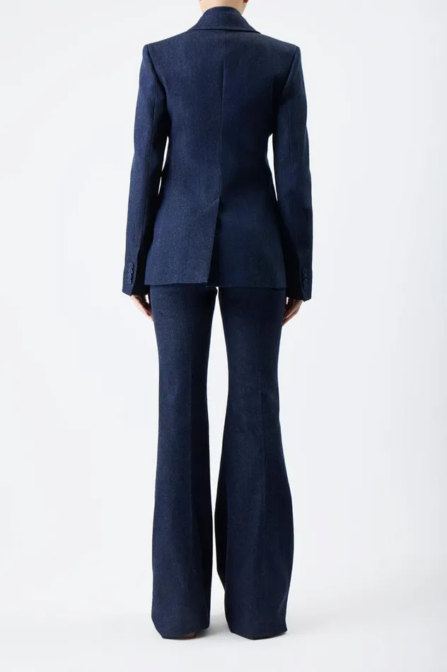 Women Blazers and Vests Gabriela Hearst Leiva Blazer In Organic Raw Denim