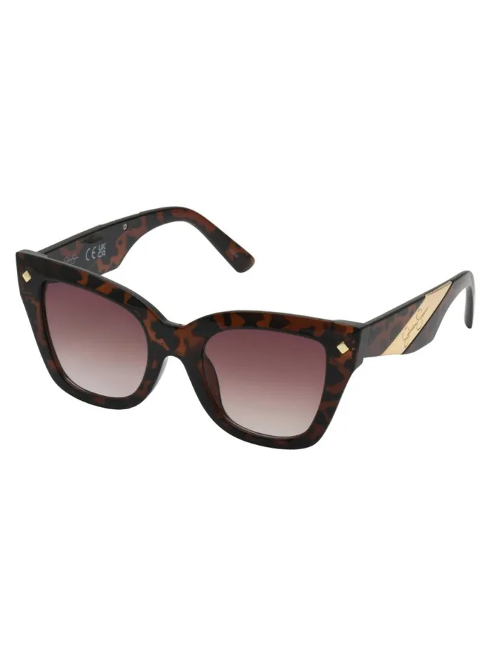 Women Bold Cat Eye Sunglasses In Tortoise Jessica Simpson Sunglasses