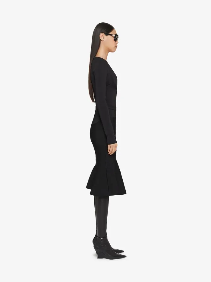 Women Boots and Booties Givenchy Raven Overtheknee Boots In Leather And Ayers Black Women Boots and Booties Givenchy Raven Overtheknee Boots In Leather And Ayers Black
