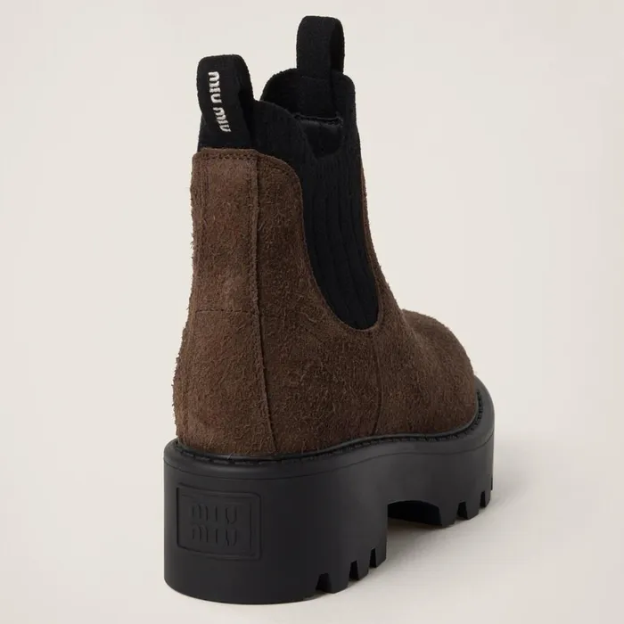 Women Boots And Ankle Boots Miu Miu Suede Booties Sienna Women Boots And Ankle Boots Miu Miu Suede Booties Sienna