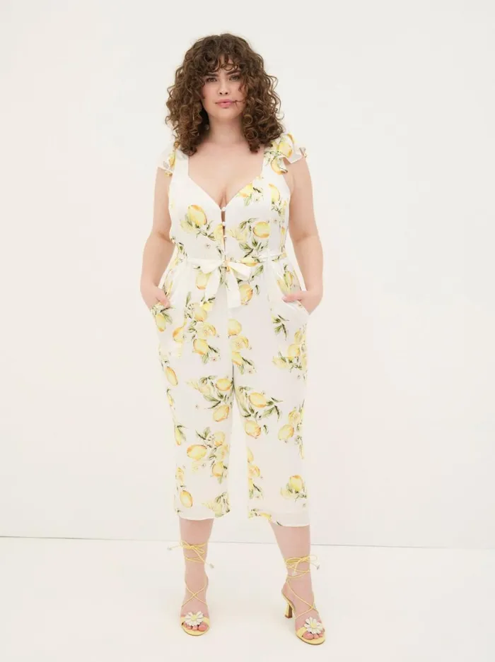 Women Bottoms For Love and Lemons Limonada Jumpsuit Yellow Women Bottoms For Love and Lemons Limonada Jumpsuit Yellow