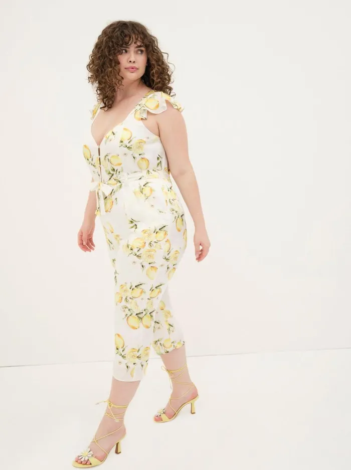 Women Bottoms For Love and Lemons Limonada Jumpsuit Yellow Women Bottoms For Love and Lemons Limonada Jumpsuit Yellow