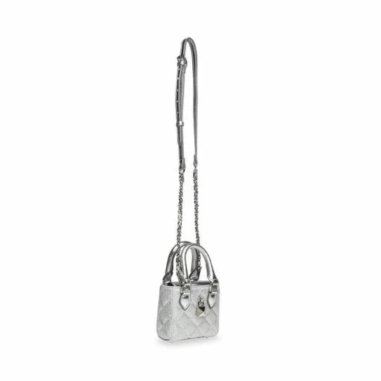 Women BTWINKLE SILVER Silver Steve Madden Crossbody Bags Women BTWINKLE SILVER Silver Steve Madden Crossbody Bags