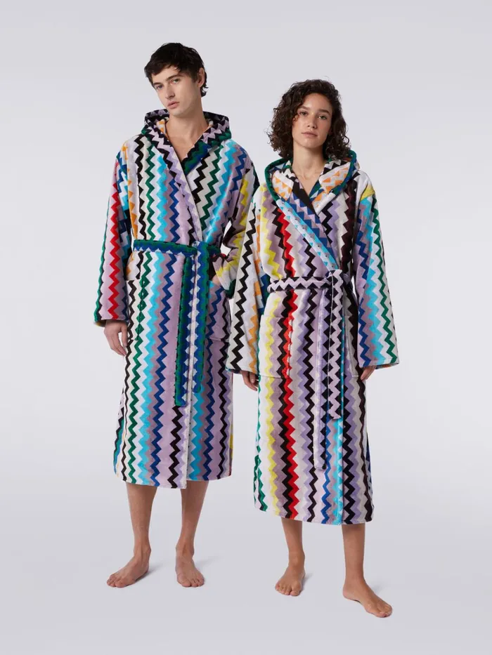 Women Carlie Hooded Bathrobe Multicoloured Missoni Bathrobes