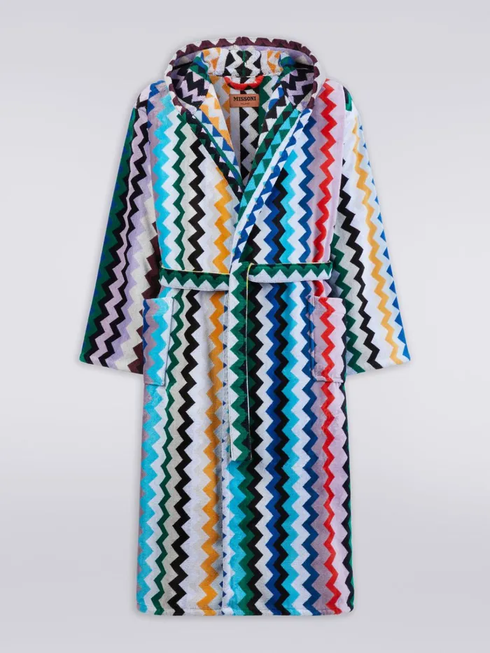 Women Carlie Hooded Bathrobe Multicoloured Missoni Bathrobes Women Carlie Hooded Bathrobe Multicoloured Missoni Bathrobes
