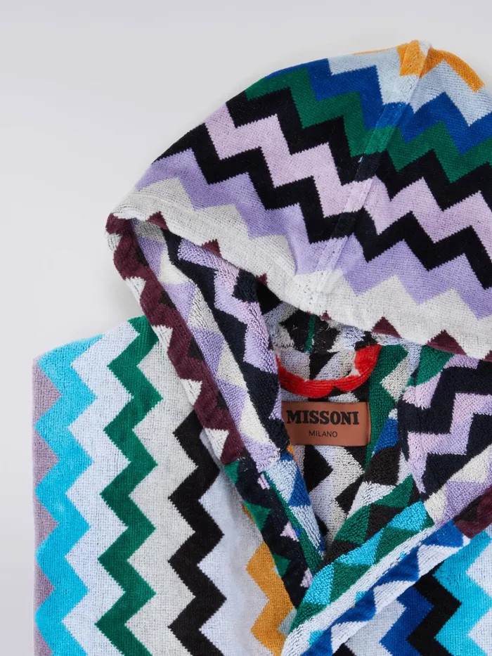 Women Carlie Hooded Bathrobe Multicoloured Missoni Bathrobes Women Carlie Hooded Bathrobe Multicoloured Missoni Bathrobes