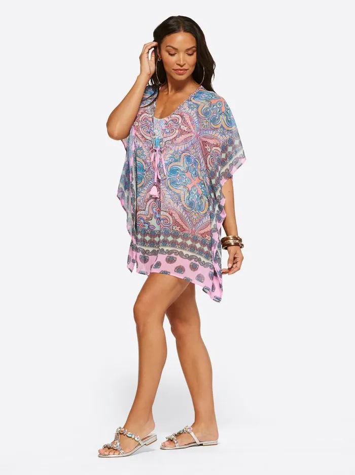 Women Carnival In Rio Cover Up In Cool Multi Jessica Simpson Swim