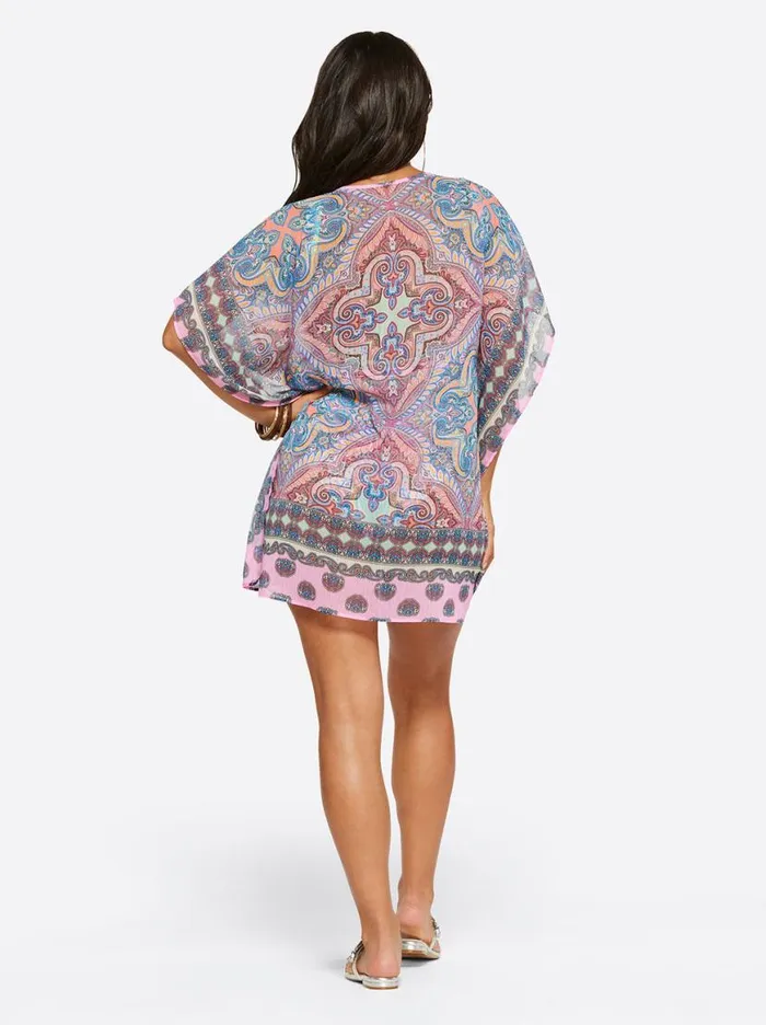 Women Carnival In Rio Cover Up In Cool Multi Jessica Simpson Swim