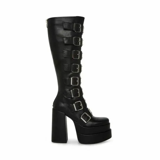 Women CASSIA BLACK Black Steve Madden Boots and Booties