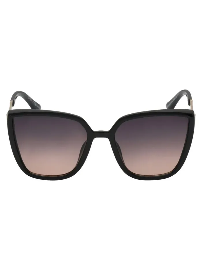 Women Cat Eye Sunglasses With Metal Temple In Black Jessica Simpson Sunglasses
