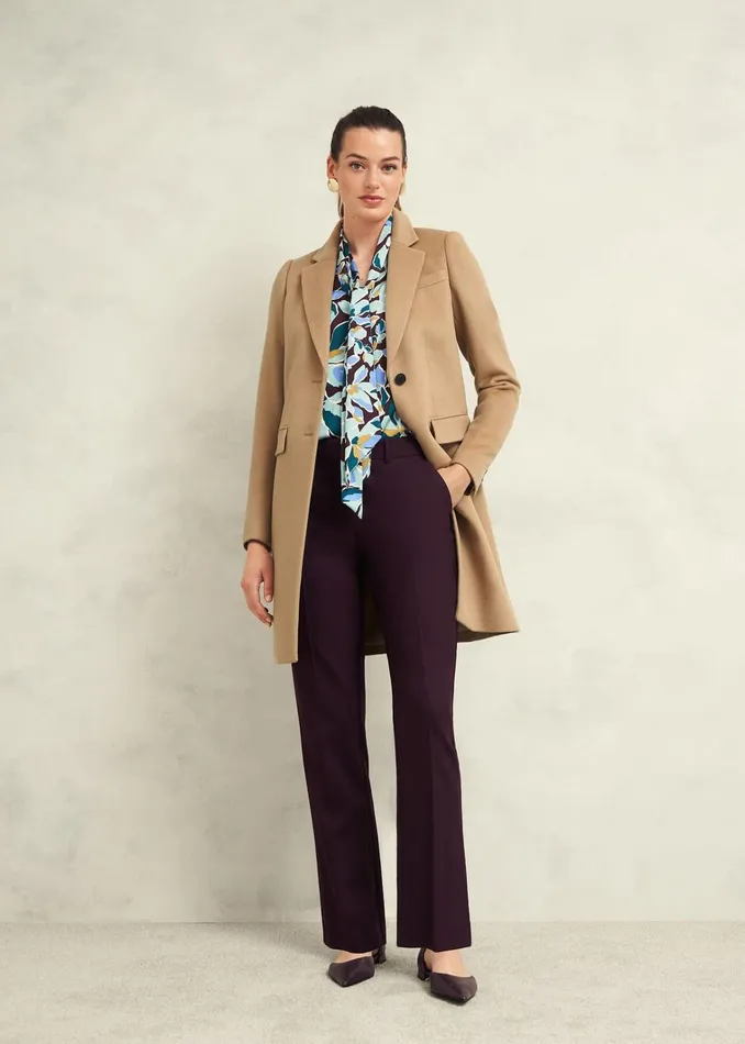 Women Cavendish Wool Coat Hobbs Camel Hobbs Coats and Jackets