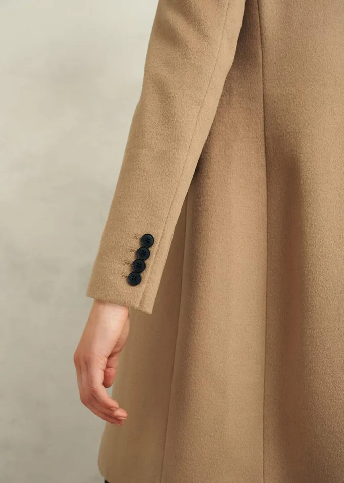Women Cavendish Wool Coat Hobbs Camel Hobbs Coats and Jackets